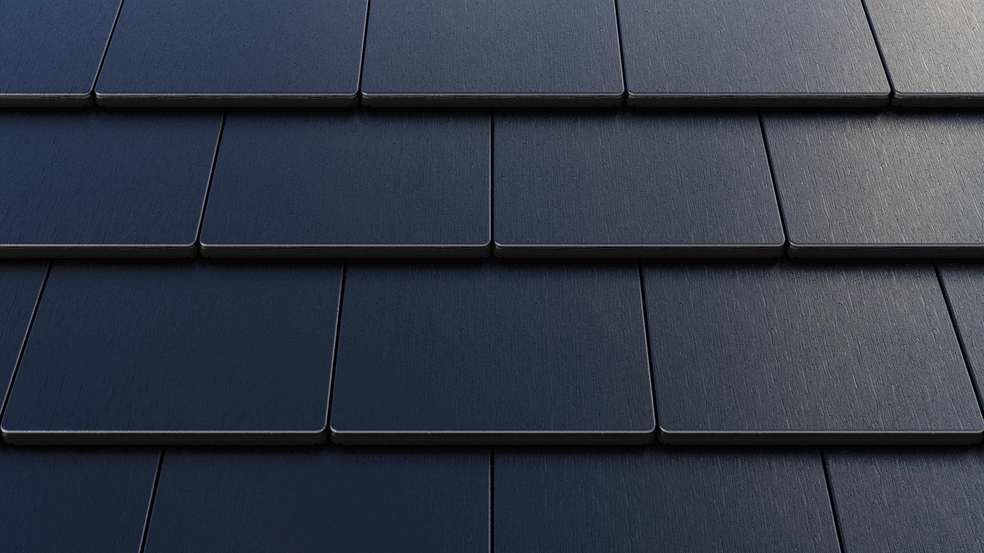 Solar roof tiles with a minimal appearance, compact design and